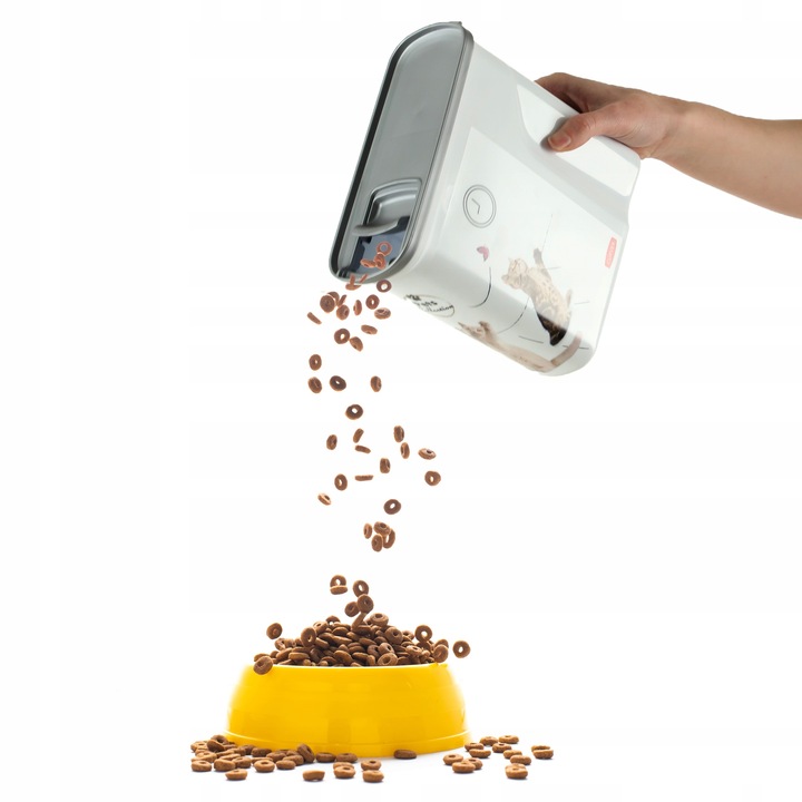 CURVER POJEMNIK NA KARMĘ DLA KOTA SUCHĄ ŻWIREK DO PRZECHOWYWANIA 2L