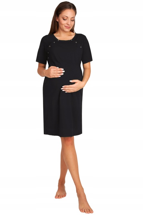 Koszula ciążowa na springi do karmienia do kangurowania ADRIA L/XL