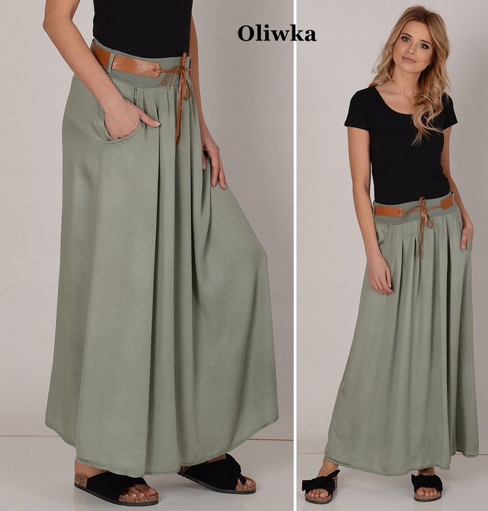 ZWIEWNA DŁUGA SPÓDNICA MAXI DO KOSTEK BOHO ! S,M,L
