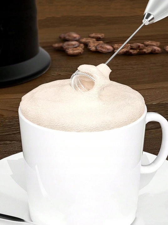 SPIENIACZ DO MLEKA KAWY ELEKTRYCZNY BEZPRZEWODOWY RĘCZNY UBIJAK