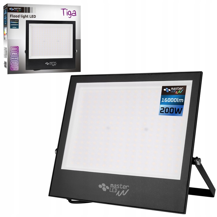 HALOGEN LED NAŚWIETLACZ 200W LAMPA biały neutralny 4500K ZEWNĘTRZNY