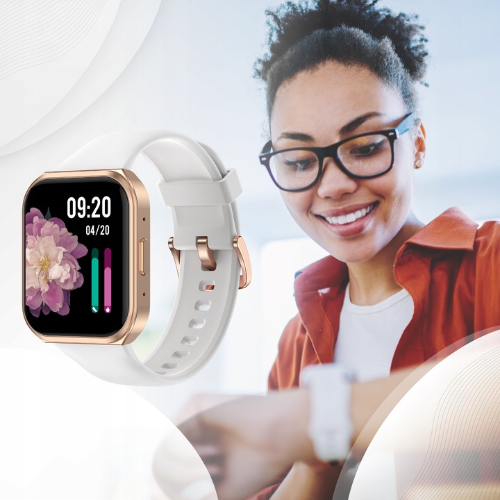 SMARTWATCH ZEGAREK MENU DAMSKI ROZMOWY GRY POLSKIE SMS 2 PASKI SMART