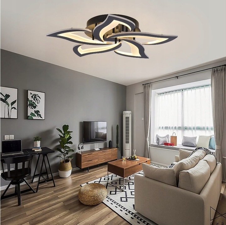 LAMPA LED WISZĄCA LOTOS MIKKA 5 ringów 50 W EKO