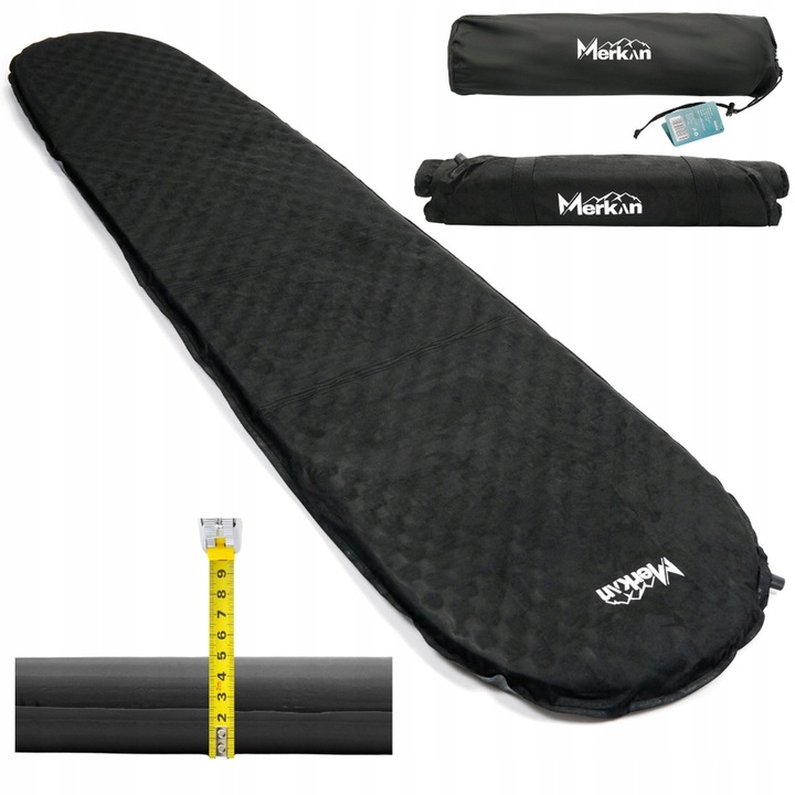 Mata Samopompująca Materac Karimata Turystyczna Gruba 3,8 cm Z Pokrowcem