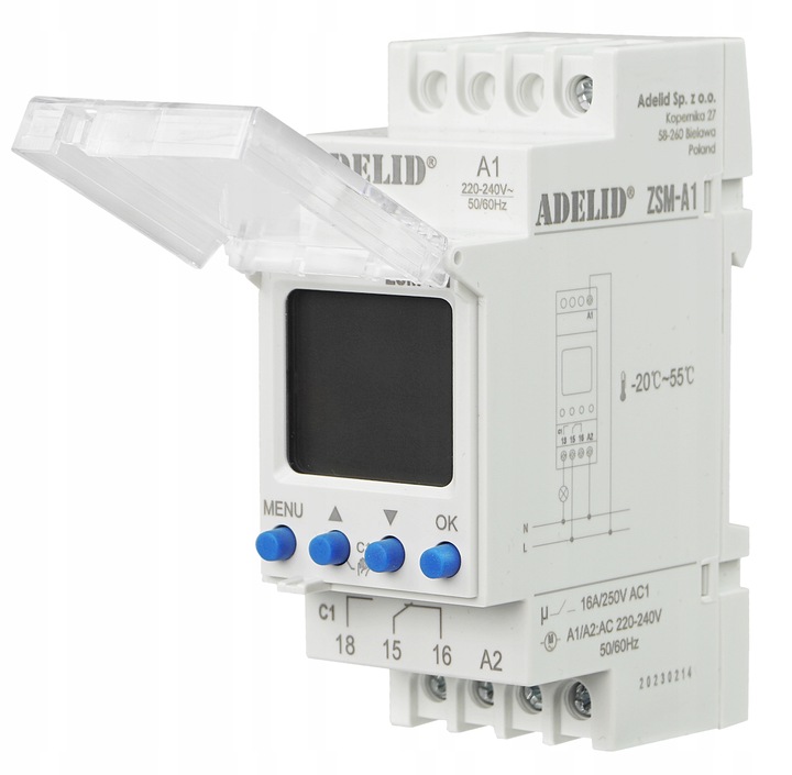 ZEGAR CZASOWY ASTRONOMICZNY PROGRAMATOR NA SZYNĘ