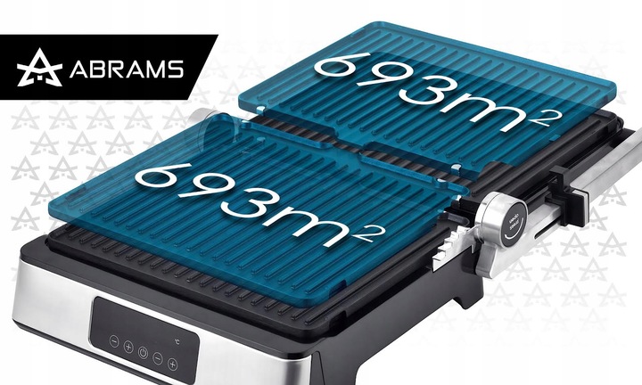 GRILL GOFROWNICA OPIEKACZ ELEKTRYCZNY 2200W REGULACJA CZASU I TEMP