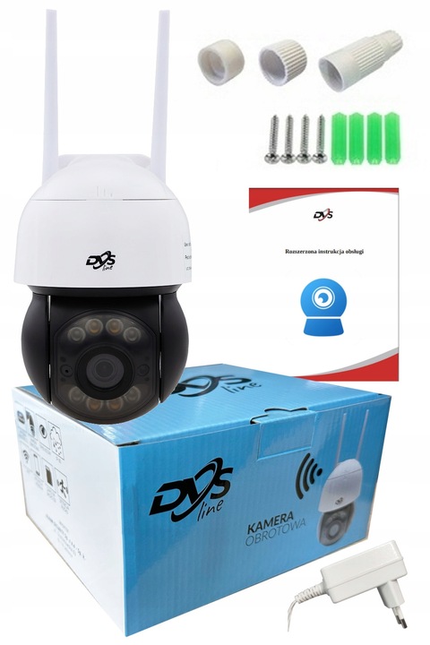 KAMERA WIFI OBROTOWA SMART 8Mpx UHD 4xZOOM MIKROFON GŁOŚNIK ZEWNĘTRZNA DVS