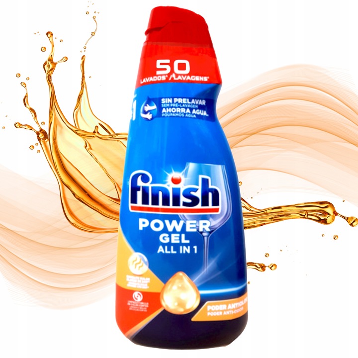 Finish Żel 2 x 1000ml do Zmywarki 100 Myć ALLinOne Mix Lemon Orange