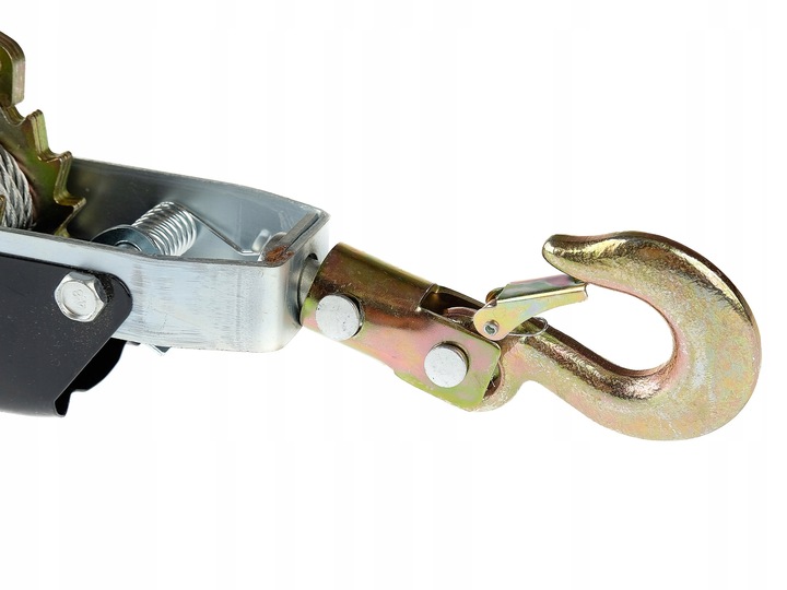 WYCIĄGARKA RĘCZNA LINOWA WCIĄGARKA PRZECIĄGARKA 4T 4000kg 3 HAKI