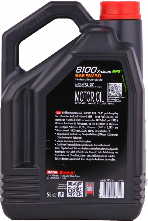 MOTUL 8100 X-CLEAN EFE C2/C3 5W30 - 5L