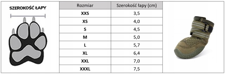 Buty ochronne dla psa Winhyepet 2 szt khaki XL