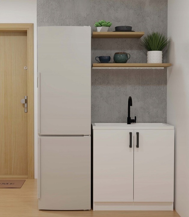 SZAFKA KUCHENNA DOLNA POD ZLEWOZMYWAK KATIA 80CM BIAŁA