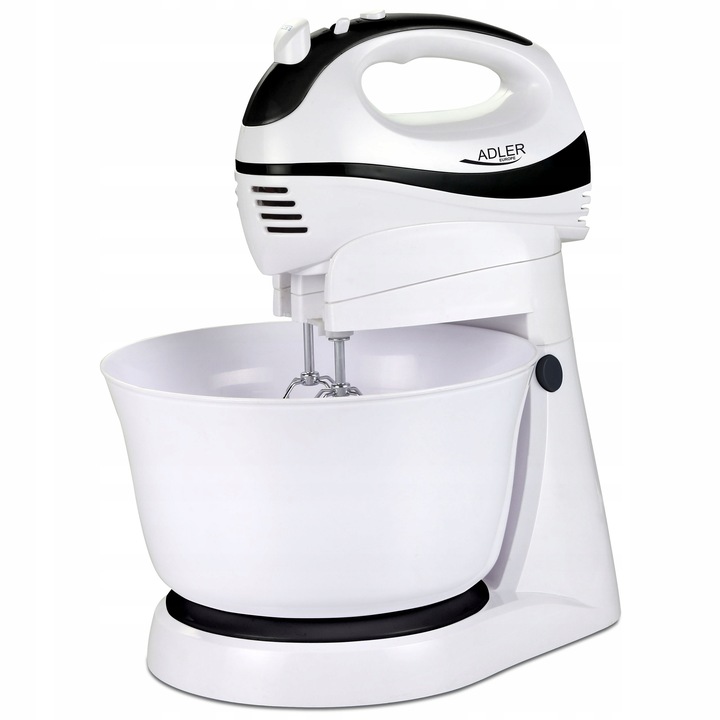 MIKSER RĘCZNY ROBOT KUCHENNY Z OBROTOWĄ MISĄ 3L 550W 5 PRĘDKOŚCI 2