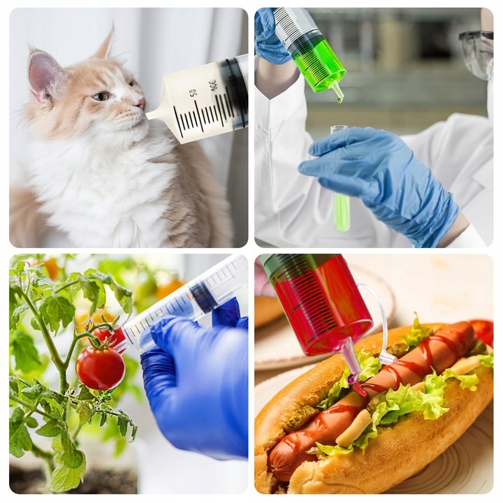 STRZYKAWKA 500ML, STRZYKAWKA Z WĘŻEM, DO LABORATORIÓW NAUKOWYCH, BEZ IGŁY