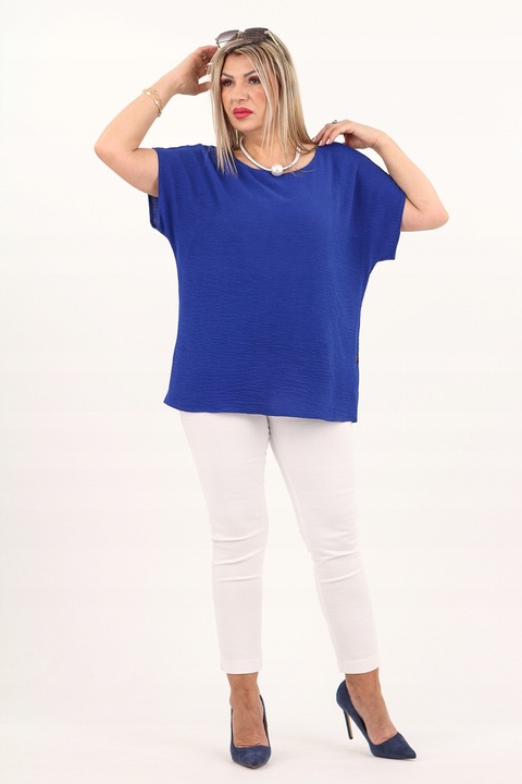 Bluzka elegancka gładka kimono POLSKI PRODUCENT duże rozmiary oversize