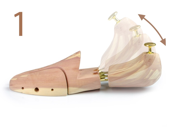 Prawidła do butów cedrowe drewniane Massido rozmiary 44-45