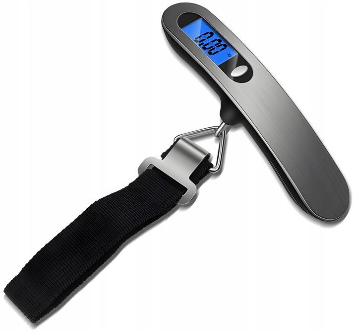 WAGA BAGAŻOWA PODRÓŻNA HAKOWA TURYSTYCZNA LOTNICZA RĘCZNA LCD DO 50KG