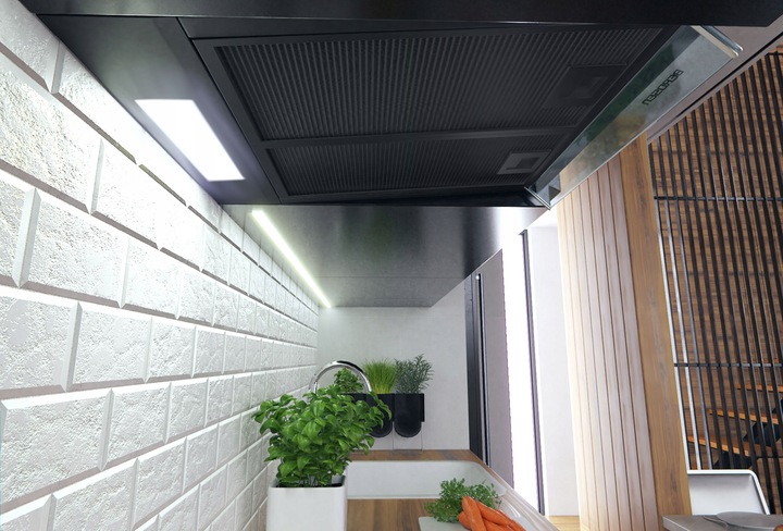 OKAP PODSZAFKOWY KUCHENNY 60cm BERDSEN CZARNY 10A