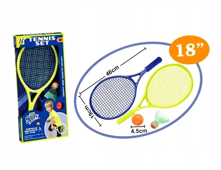 Tenis z rakietkami + piłka + lotka
