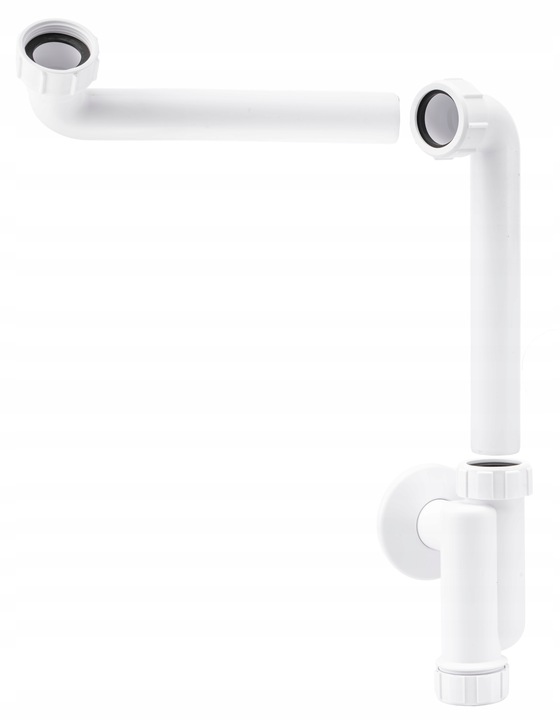 ODPŁYW PRZYŚCIENNY SYFON UMYWALKOWY OSZCZĘDZAJĄCY MIEJSCE SOLIDNY MCALPINE