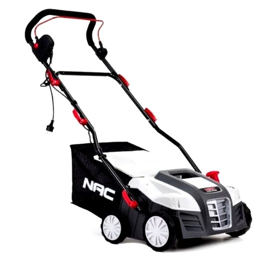 AERATOR WERTYKULATOR Elektryczny NAC 1800 W 40cm 2 WAŁKI 2w1 Kosz 50 litrów