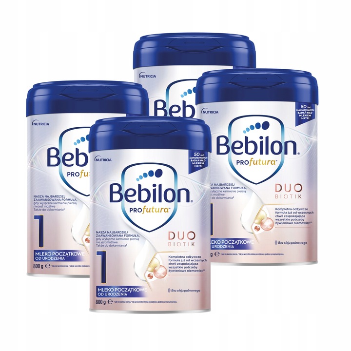 Zestaw Bebilon Profutura DUOBiotik 1 mleko początkowe dla niemowląt 4x800g