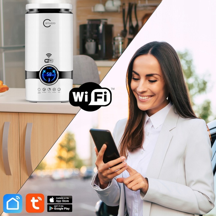 Nawilżacz powietrza SMART HOME+ WIFI automatyczny AROMATERAPIA OLEJKI