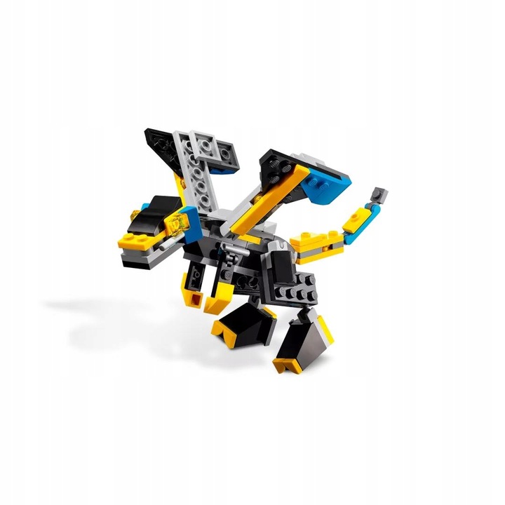 LEGO 3 w 1 - Super Robot, Samolot lub Smok (31124)