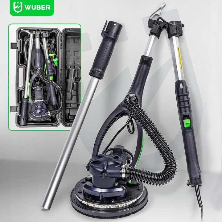 SZLIFIERKA DO GŁADZI GIPSU ŚCIAN SUFITU TYNKU ŻYRAFA WYSIĘGNIK 900W