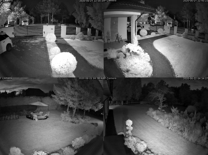 Kamera Zewnętrzna IP WiFi 5MPx 5MP Czarna Wykrywanie ludzi, AUDIO