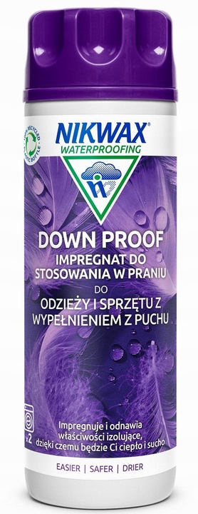 Nikwax DOWN PROOF+WASH do kurtek puchowych śpiwora