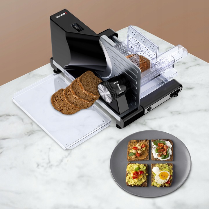 KRAJALNICA ELEKTRYCZNA WEBBER INOX 160W DO CHLEBA WĘDLIN SERA