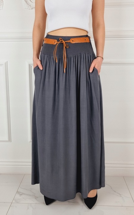 ZWIEWNA DŁUGA SPÓDNICA MAXI DO KOSTEK BOHO DAMSKA