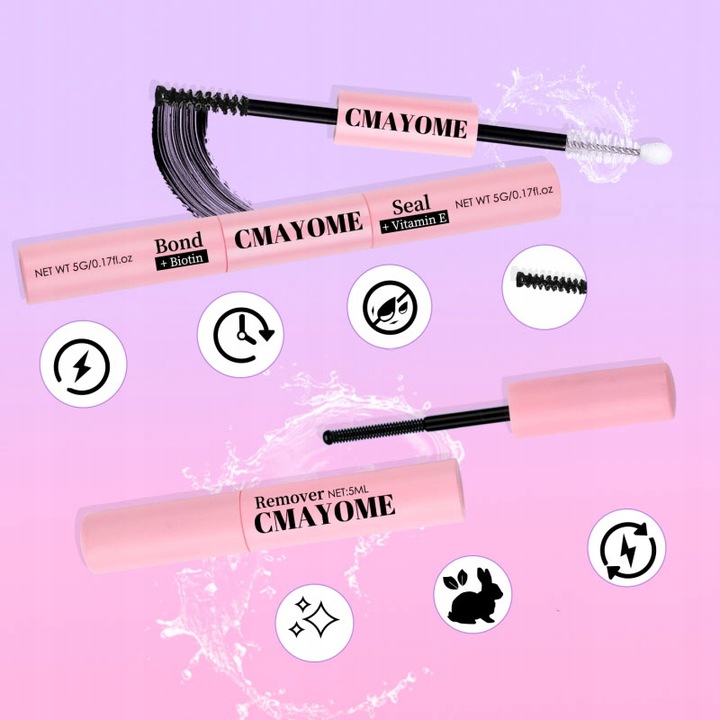 270 SZT ZESTAW DO SAMODZIELNEGO PRZEDŁUŻANIA Rzęsy D CURL CLUSTER LASHES IN