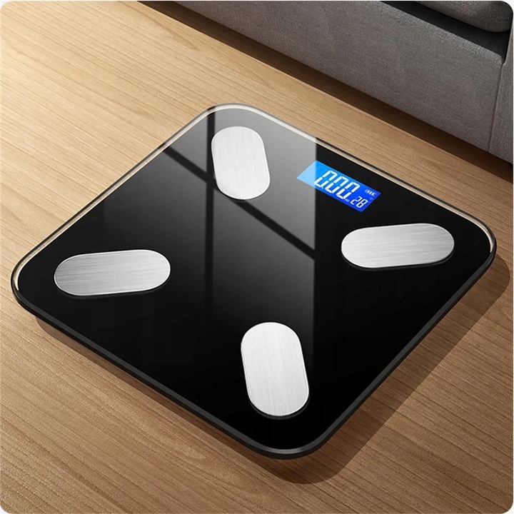 WAGA ŁAZIENKOWA BLUETOOTH SMART 25w1 180Kg ANALITYCZNA INTELIGENTNA