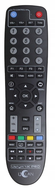 Pilot Ustym 4K PRO COMBO TWIN oryginał Premium RCU v3.0 uClan 2w1