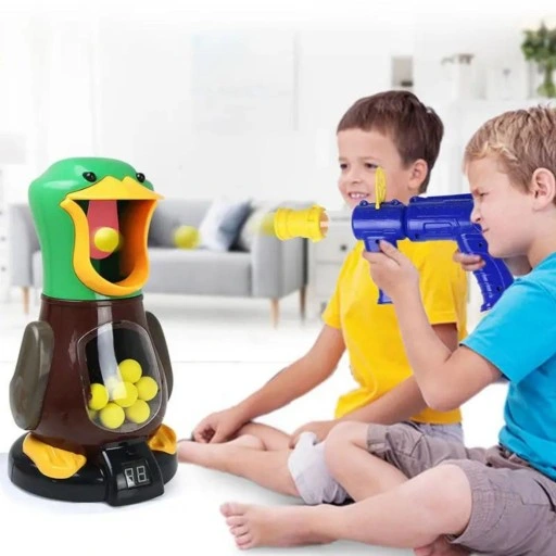 GŁODNA KACZKA STRZELANIE DO CELU 2 PISTOLETY KULKI