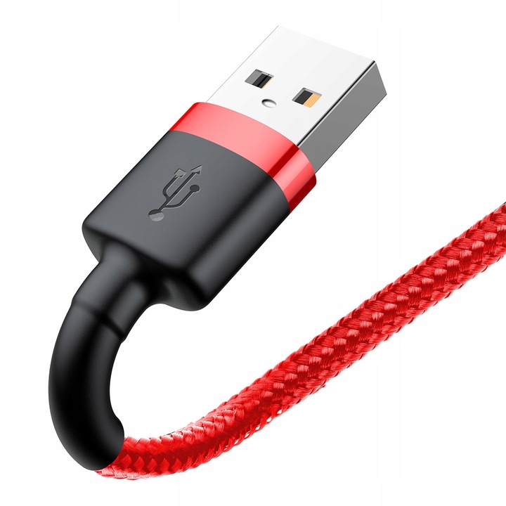 BASEUS MOCNY KABEL USB DO LIGHTNING IPHONE IPAD PRZEWÓD OPLOT 1.5A 2M