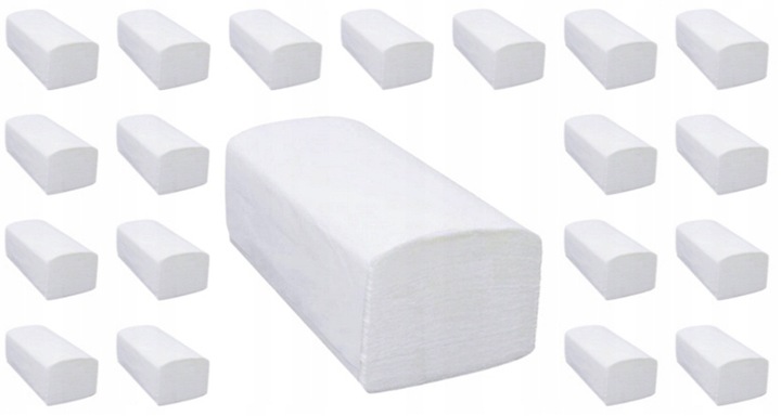 Ręcznik Papierowy ZZ Bio BIAŁY 25g GRUBY CELULOZA 1w 21X23 4000SZT