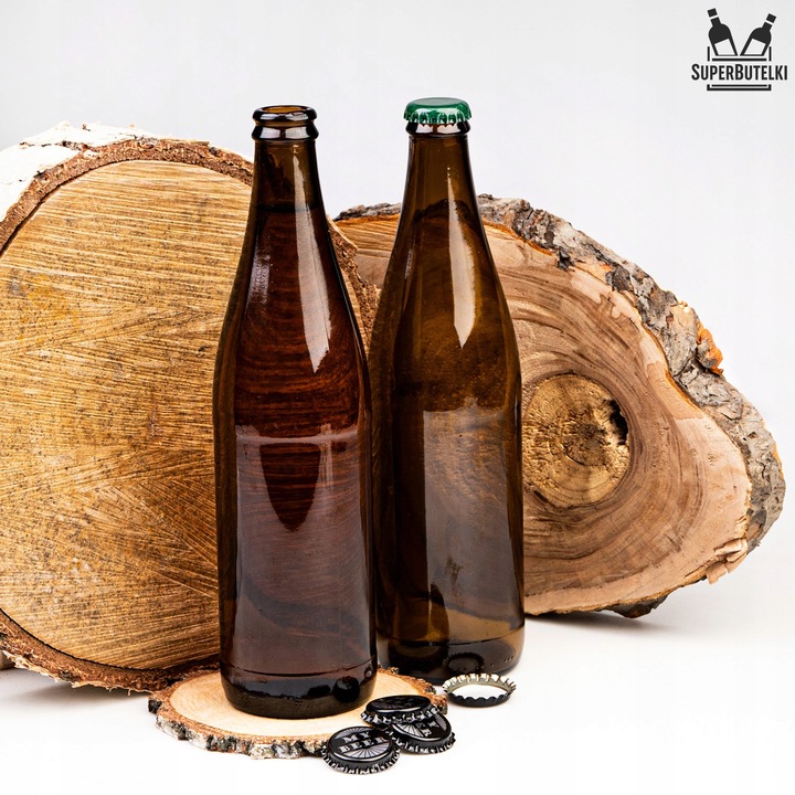 50x BUTELKA SZKLANA na PIWO 500 ml BRĄZOWA 0,5 L BUTELKI SZKLANE DO PIWA