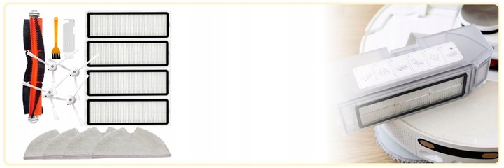 SZCZOTKI WAŁEK FILTRY PADY MOPY do XIAOMI MI ROBOROCK S50 S5 S6 MAX