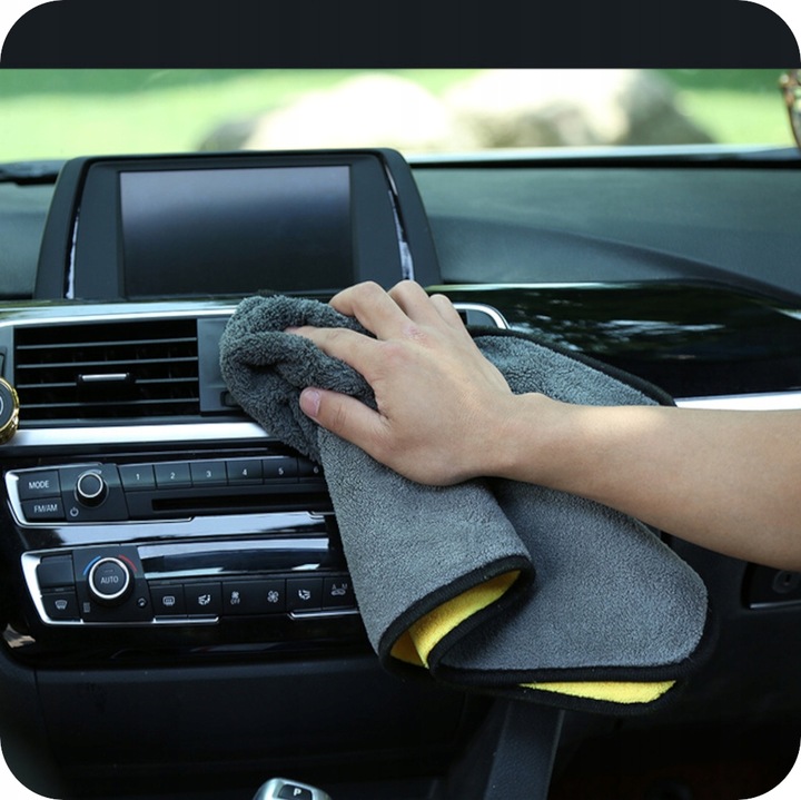 PUSZYSTY RĘCZNIK Z MIKROFIBRY 800g/m2 DO OSUSZANIA SAMOCHODU AUTA DETAILING