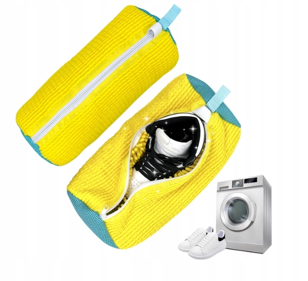 Worek do prania butów do prania źółty z mikrofibrą