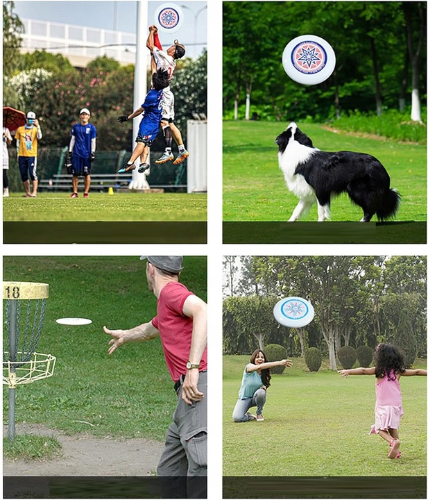 FRISBEE LATAJĄCY DYSK 27,5 CM TEAM ULTIMATE MIEJSKIE SPORTY BIAŁY 175G