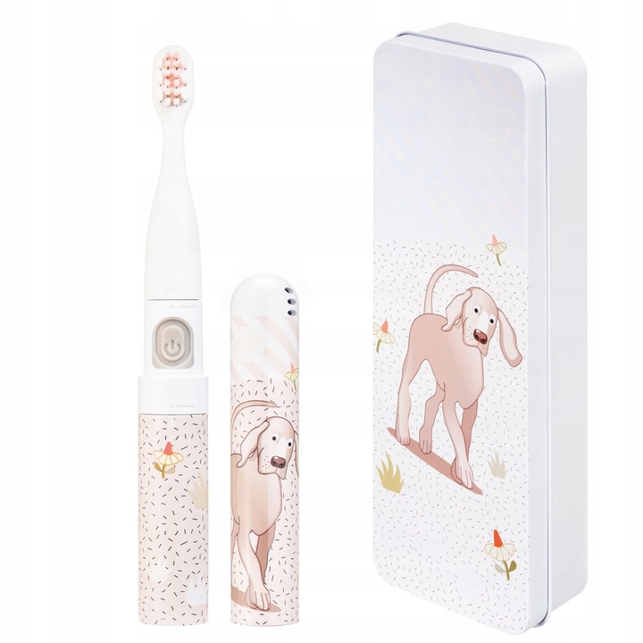 SZCZOTECZKA SONICZNA ELEKTRYCZNA DO ZĘBÓW DZIECI 3+ VITAMMY SMILE PIES+ETUI