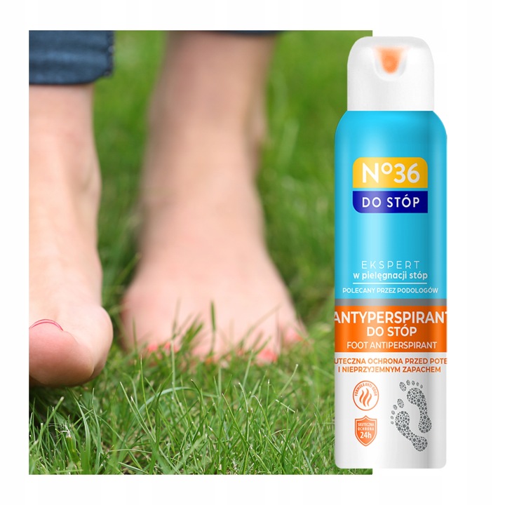 Spray antyperspirant do stóp antybakteryjny niwelujący zapach No36 x5