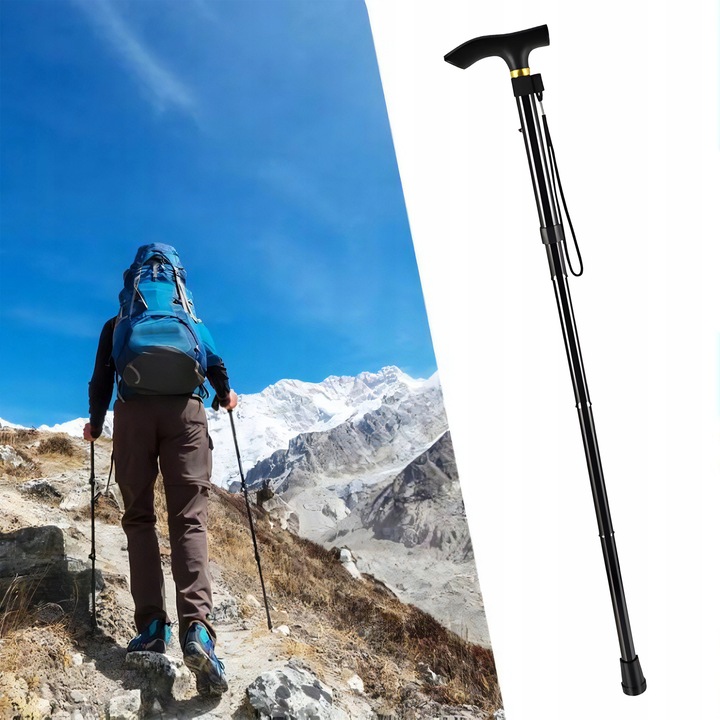 LASKA REGULOWANA TELESKOPOWA DLA SENIORÓW INWALIDÓW DO WPOMAGANIA CHODZENIA