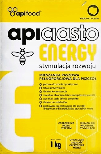 APICIASTO 10x1kg POKARM dla pszczół ENERGETYZUJĄCY APICIASTO energy