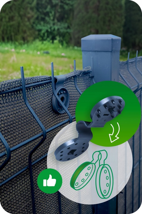 SIATKA CIENIUJĄCA NA PŁOT OGRODZENIE 1,2x25m MASKUJĄCA MATA OSŁONA 90%