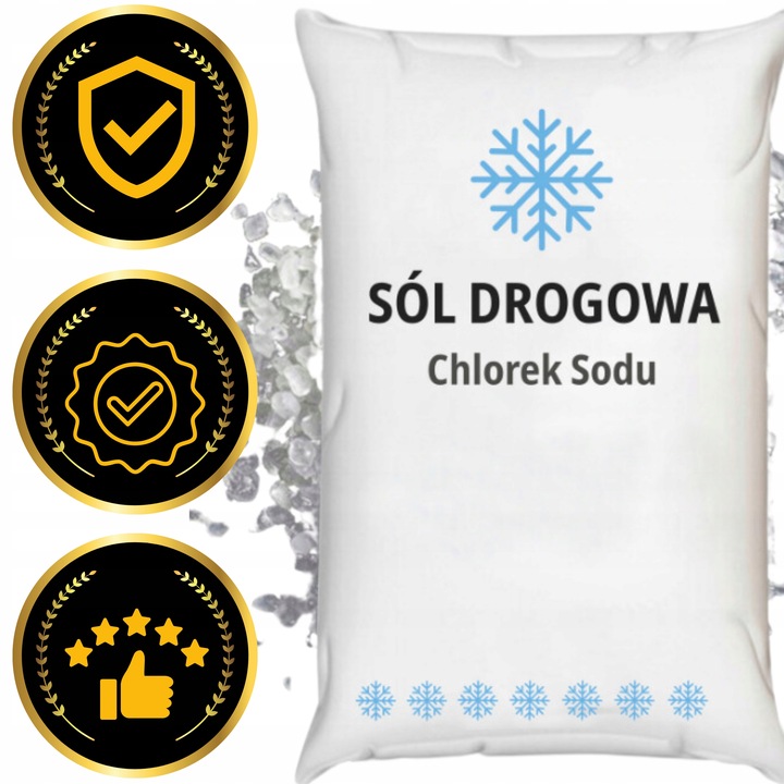 SÓL DROGOWA 20 kg CHLOREK SODU Antyzbrylacz SKUTECZNA SÓL NA DROGI